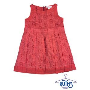 NWOT Janie and Jack WaterColor Poppy Eyelet Dress